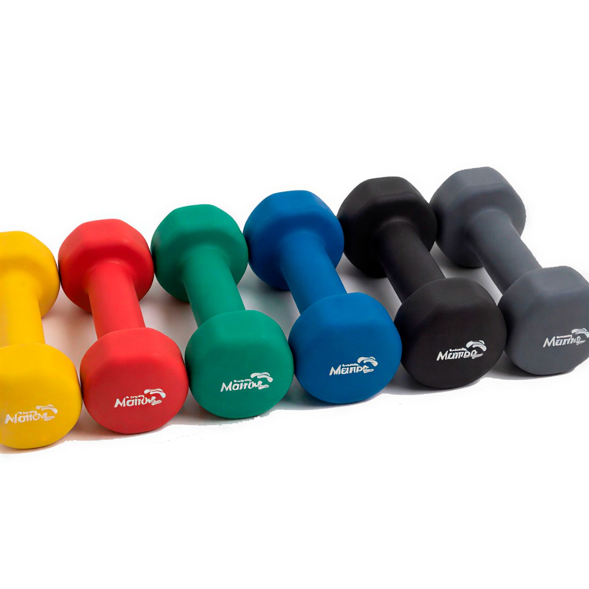 Neoprenhantlar Mambo 1-5 kg / par
