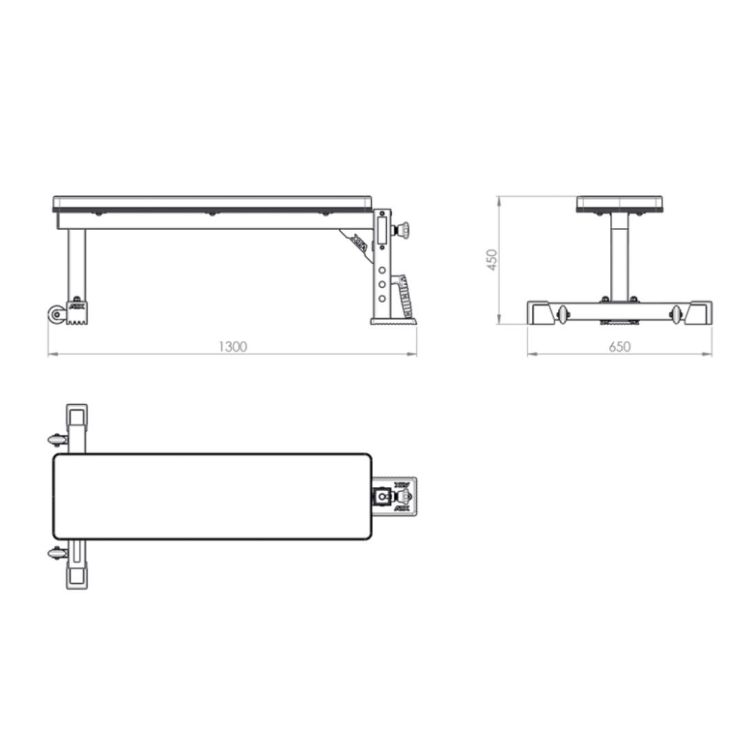 ATX tr&auml;ningsb&auml;nk 620 med tillvalsh&aring;llare