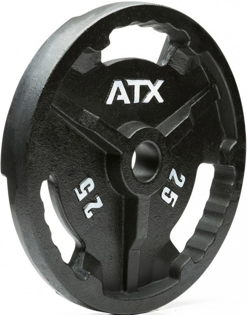 ATX® Viktskiva i Gjutjärn 3-Grip - 50 mm - 0,5 till 25 kg