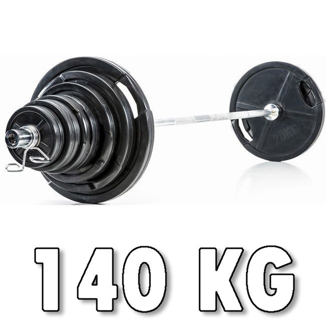 Corefit® Olympia Viktpaket i Gummi 140 kg
