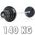 Corefit® Olympia Viktpaket i Gummi 140 kg 50-G-140