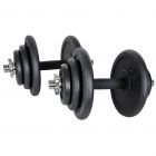 Corefit® Justerbart Hantelset 2x10 kg + Förvaringsväska + 4 st 5 kg viktskivor HWDDS13-2
