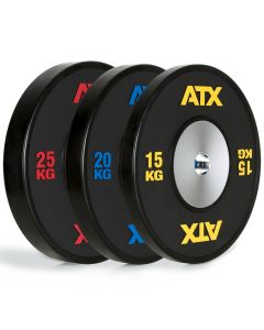 ATX® HQ-Rubber Bumper Plates - Svart - 10 till 25 kg