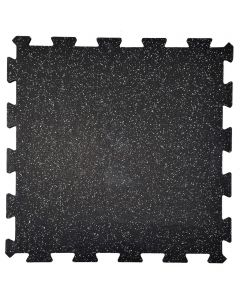 Corefit® Puzzle EPDM palamatto 10 mm paks. 980x980 svart-grå R-S-PUZZLE-10-BLACK-GREY-7038