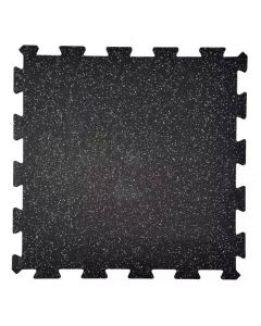 Corefit® Puzzle EPDM Pusselmatta 8 mm - 980x980 svart / grå