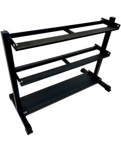 Hantel- och kettlebellställ 131 cm