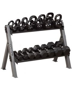 Hantel- och Kettlebellställ 113x58 cm