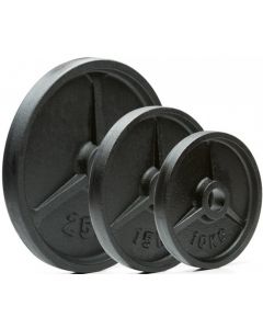 Viktskiva gjutjärn 0,5 kg till 40 kg / 50 mm 50-G-