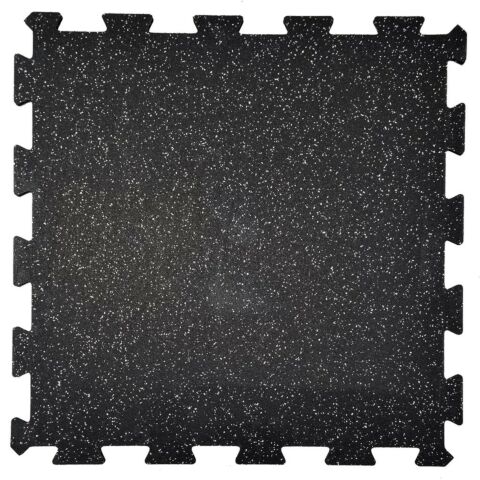 Corefit® Puzzle EPDM pusselmatta 10 mm - 980x980 svart-grå