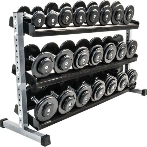 Hantelställning 150 cm - 3 hantelbrickor
