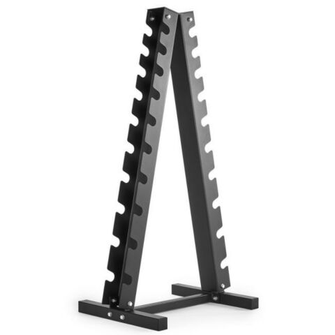 Pyramid Hantelställ för 10 par kormade hantlar - Svart