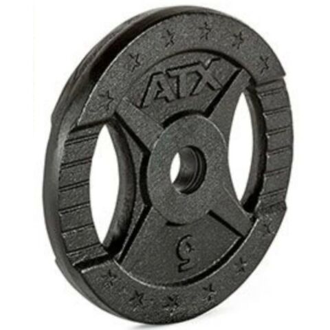 Viktskiva Gjutjärn ATX® - 30 mm - svart 5,0 kg