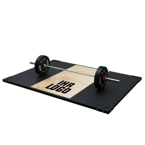 Tyngdlyftsplattform 248x180x5 - Shock Absorption System - Med custom logo