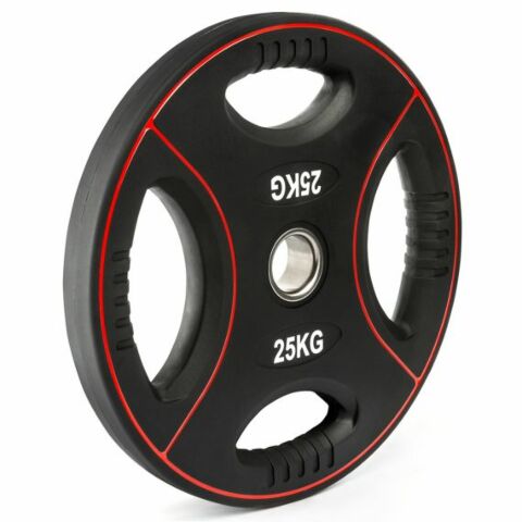 Polyuretan viktskiva med handtag - 50 mm - 1,25 till 25 kg