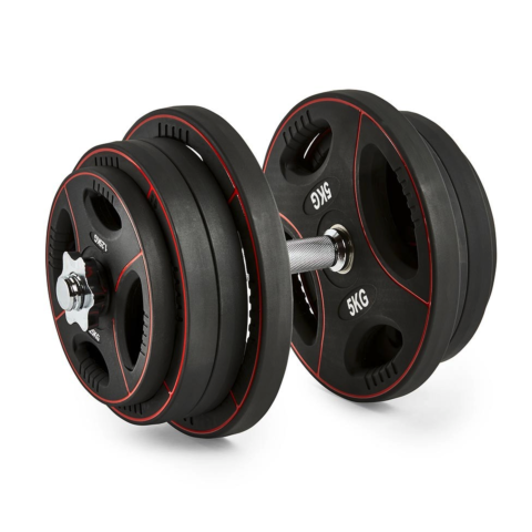 Justerbara Polyurethan hantlar 2x25 kg