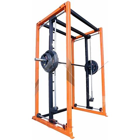 Four-Way Plate Load Smith Machine with Horizontal & Vertical Stops