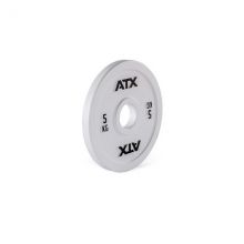 ATX® Kalibrerade Viktskivor av Grovt Stål - 5 kg Vit
