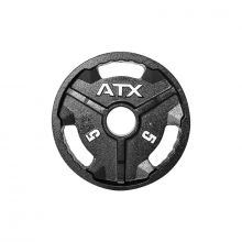 ATX® Viktskiva i Gjutjärn 3-Grip - 50 mm - 5 kg