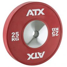 ATX® HQ-Rubber Bumper Plates - Röd 25 kg
