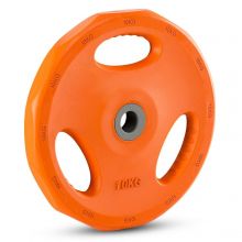 Gummi viktskiva - 30 mm - orange - 10 kg