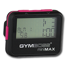Gymboss Intervalltimer Minimax svart/pink