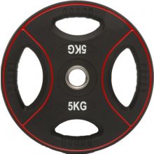 Polyuretan viktskiva med handtag - 30 mm 5 kg