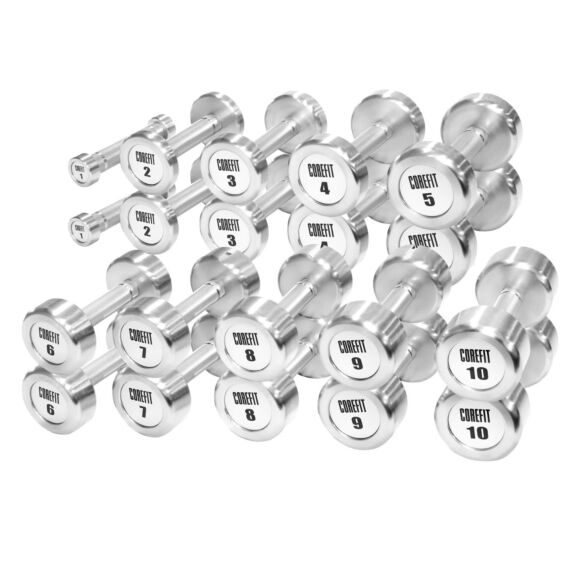 Corefit® Deluxe Kromhantelset 1–10 kg