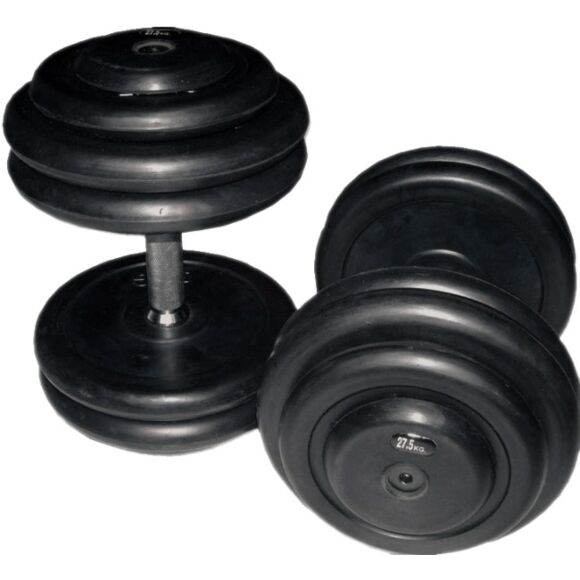 Gummihantlar solida 2x24 kg