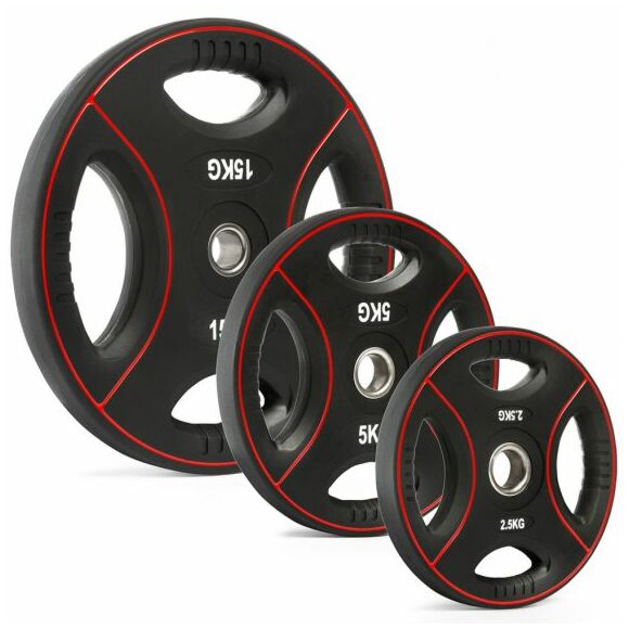 Polyuretan viktskiva med handtag - 30 mm 1,25 till 20 kg