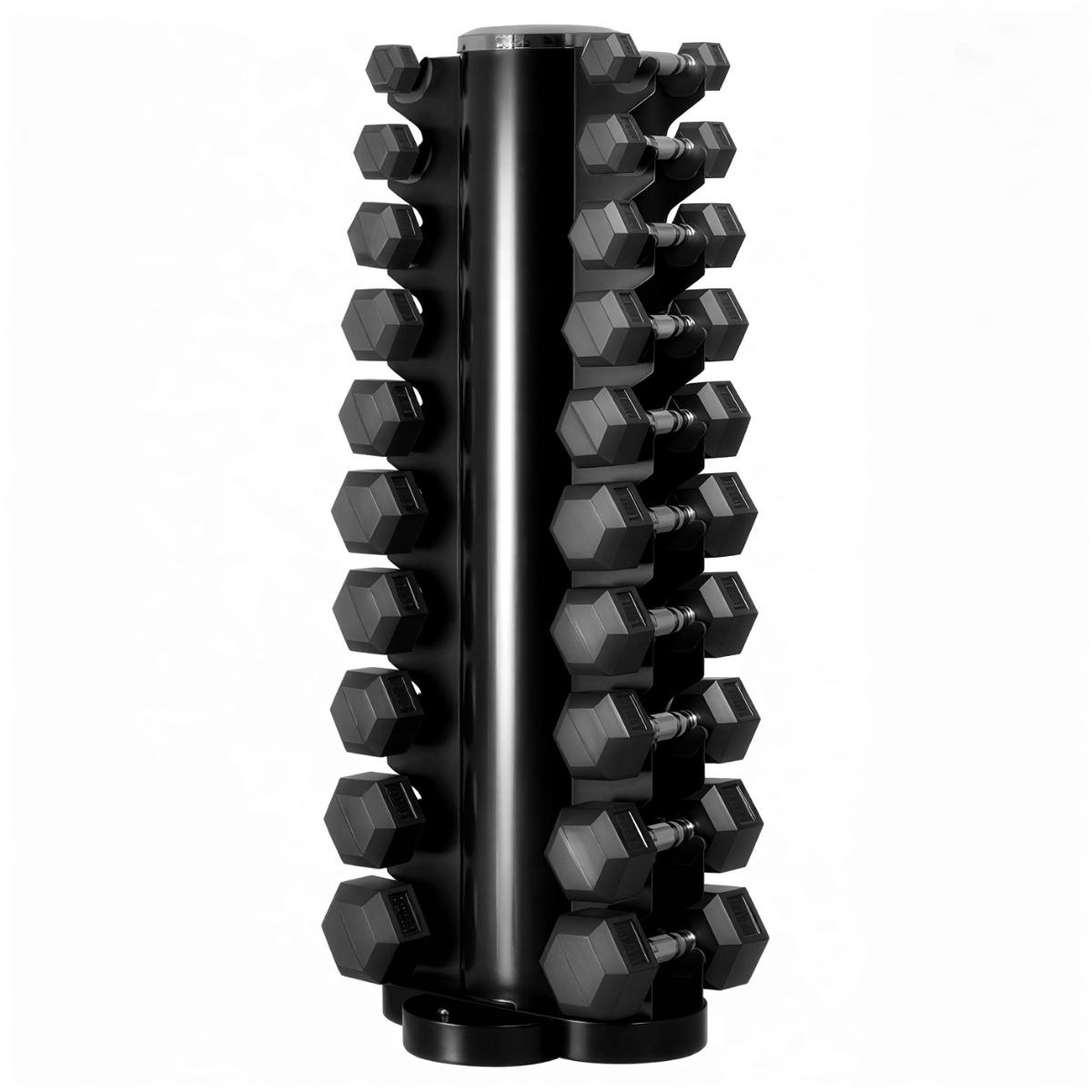 Hexagon Hantlar 1-10 kg  + Hantelst&auml;llning