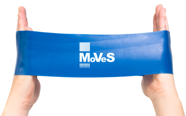 Gym Gummiband MVS med Bred Länk - Gul