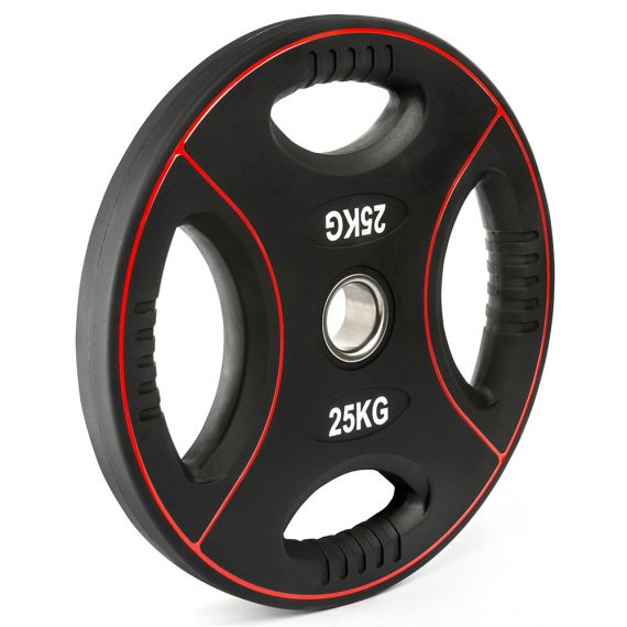 Polyuretan viktskiva med handtag - 50 mm - 1,25 till 25 kg