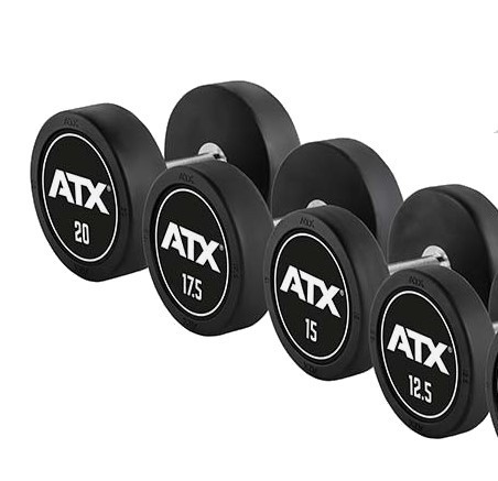 ATX® PRO-Style hantelpaket (Logo på svart botten) 5-40 kg