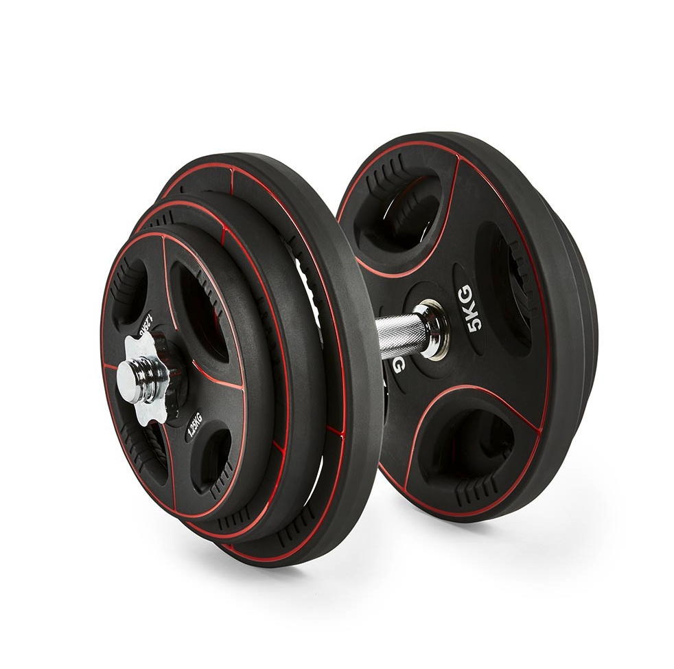 Justerbara Polyurethan Hantlar 2x20 kg