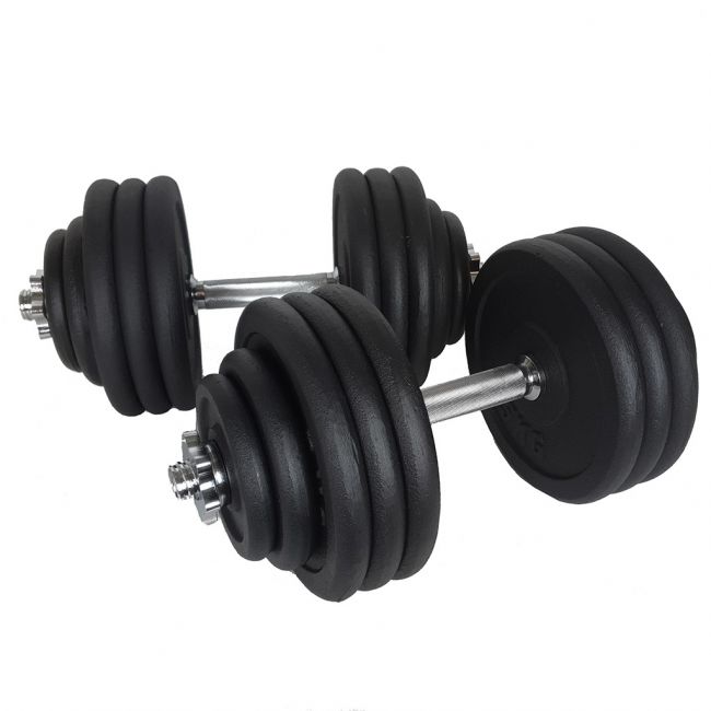 Justerbara Hantlar i J&auml;rn 2 x 40 kg